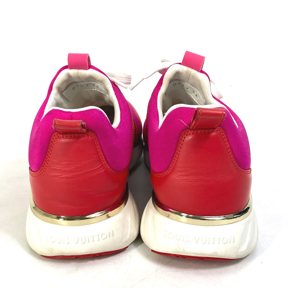 LOUIS VUITTON sneakers Nylon, Nylon pink By color logo Women 36