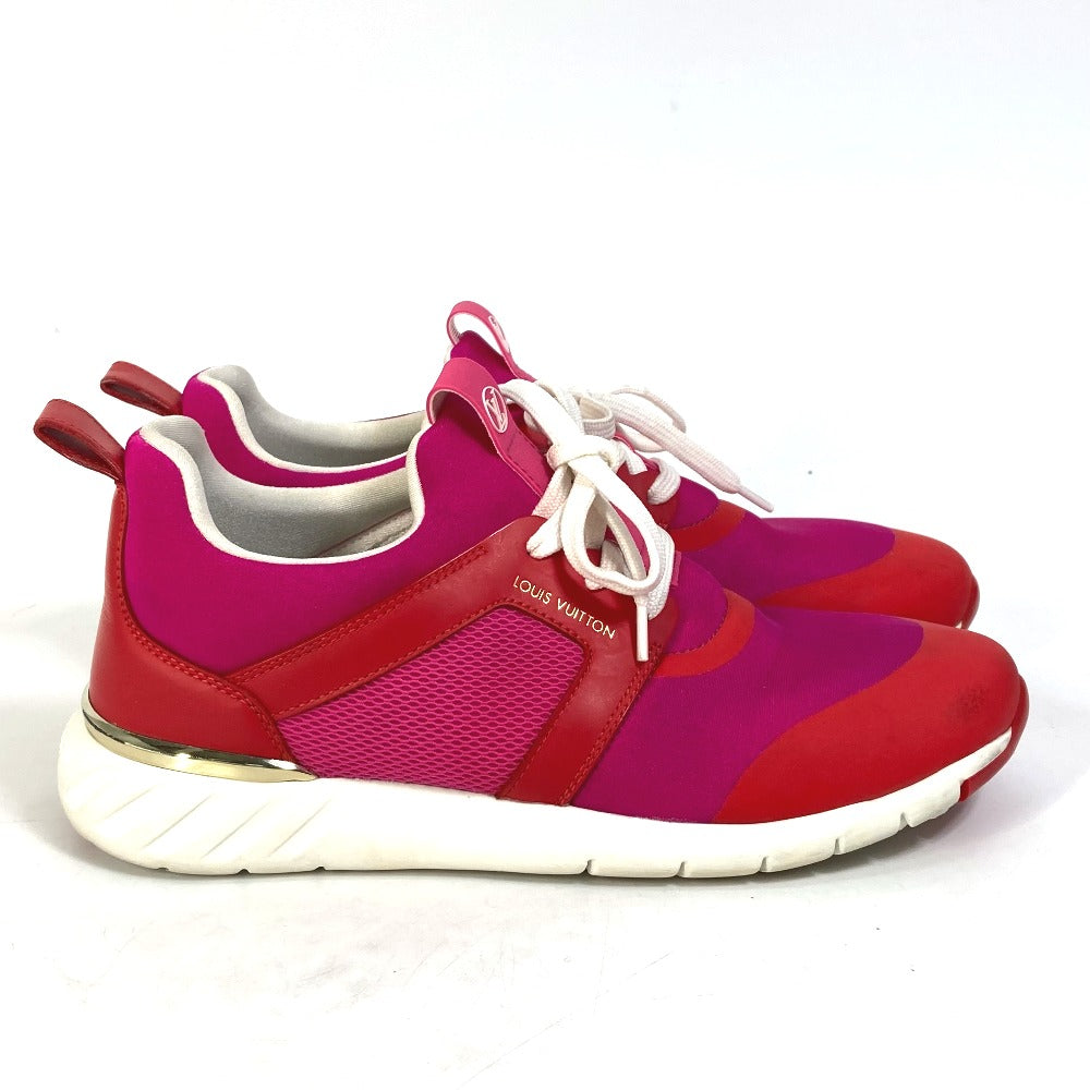 LOUIS VUITTON sneakers Nylon, Nylon pink By color logo Women 36