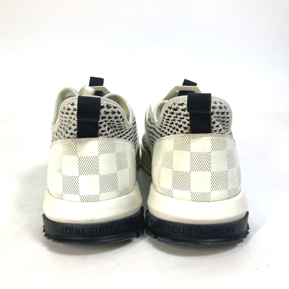 LOUIS VUITTON sneakers Leather, Knit white fuel power sneakers mens 8.5