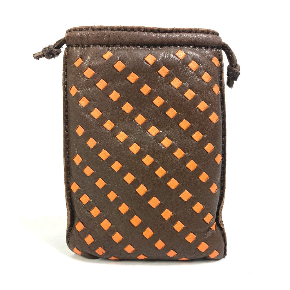 HERMES Pouch Anyo Miro Brown Pochette Pillow PM Women