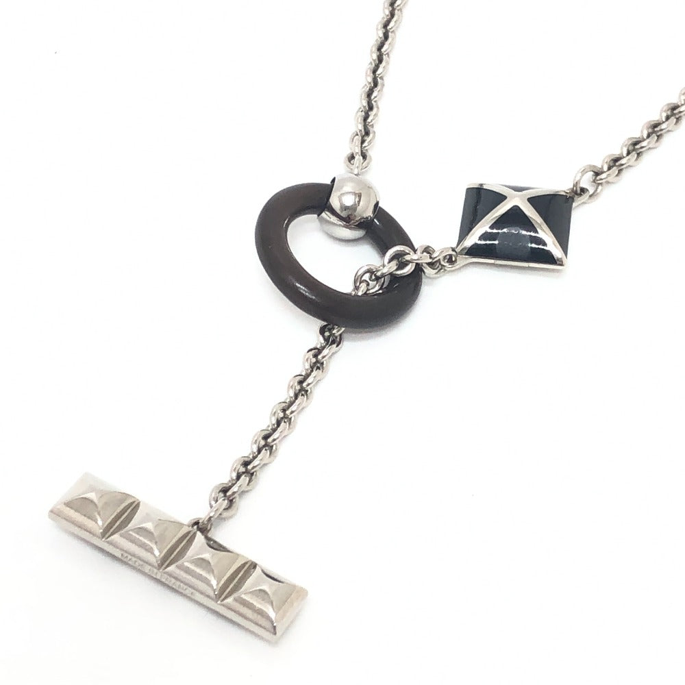 HERMES Necklace metal Silver Medor XO Collier de Chien