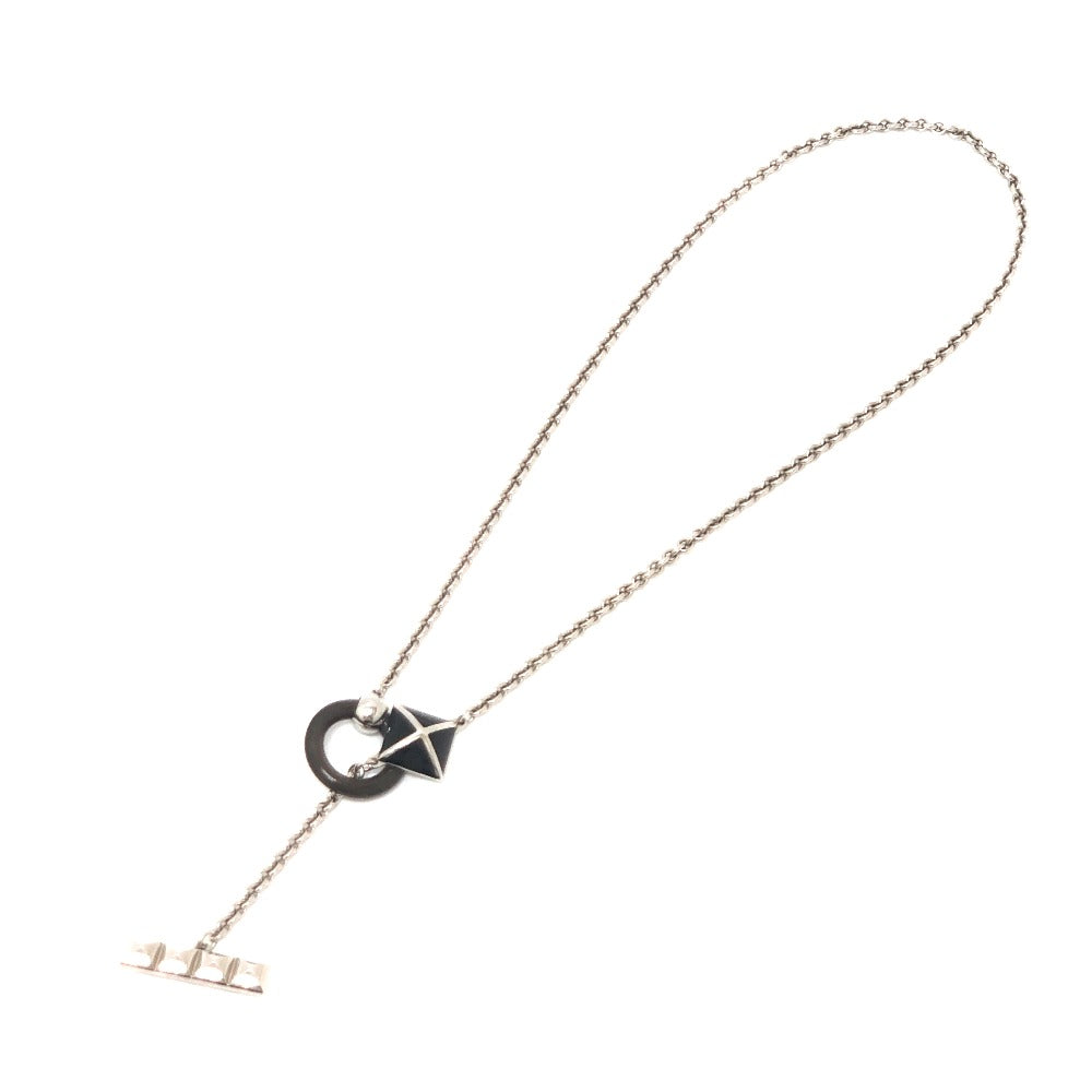 HERMES Necklace metal Silver Medor XO Collier de Chien