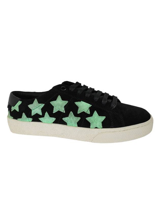 Luxury Saint Laurent Trending 2025 Classic Star Low Top Sneakers Green Black
