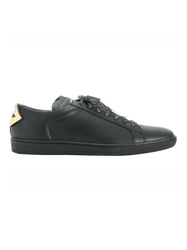 Luxury Saint Laurent Trending 2025 Signature Court Classic Lips Leather Low Top Sneakers Black