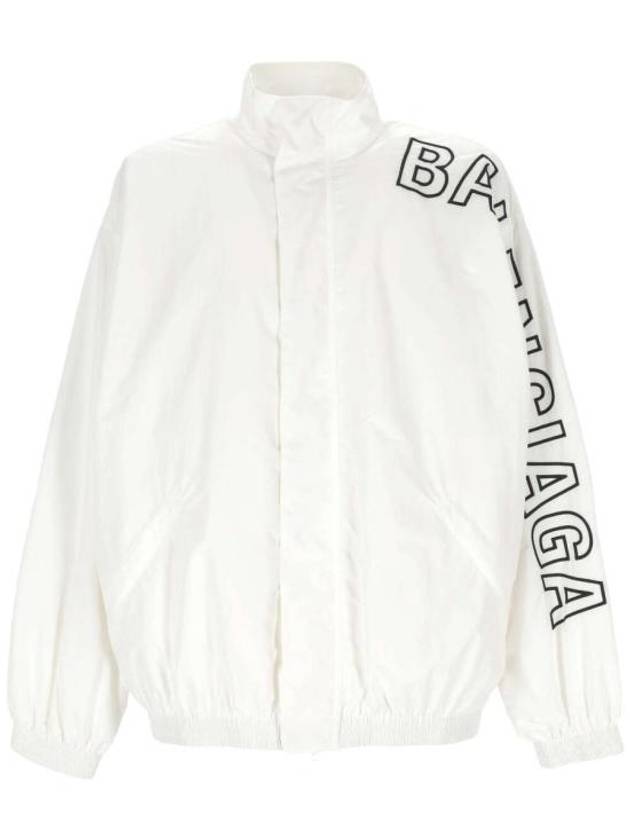 Luxury Balenciaga Trending 2025 Embroidered Logo Track Jacket White