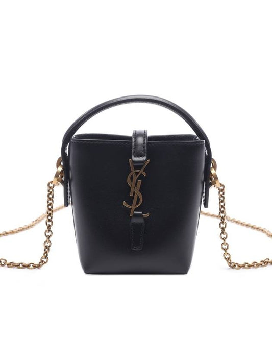 Luxury Saint Laurent Trending 2025 Le 37 Micro Bucket Bag Black