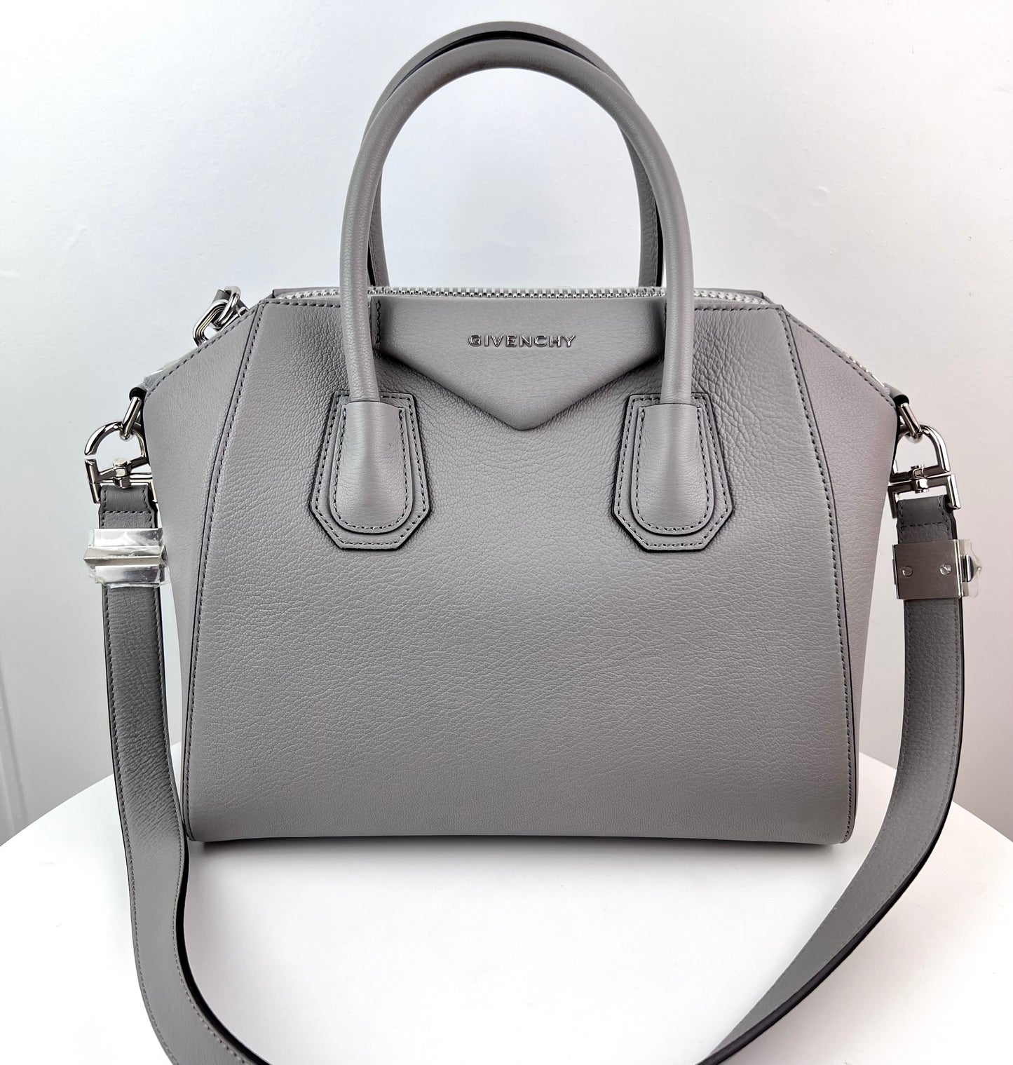 Givenchy Antigona Small Leather Bag in Grey