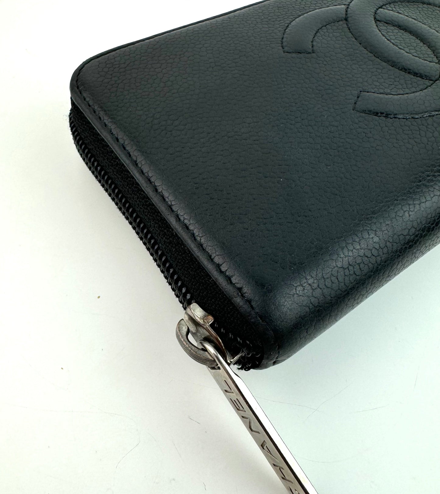Chanel Timeless CC Caviar Zipper Wallet
