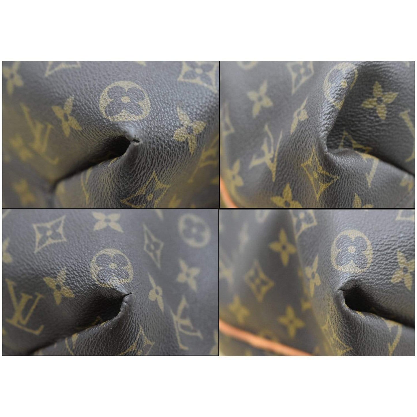 LOUIS VUITTON Sully MM Monogram Canvas Shoulder Bag Brown