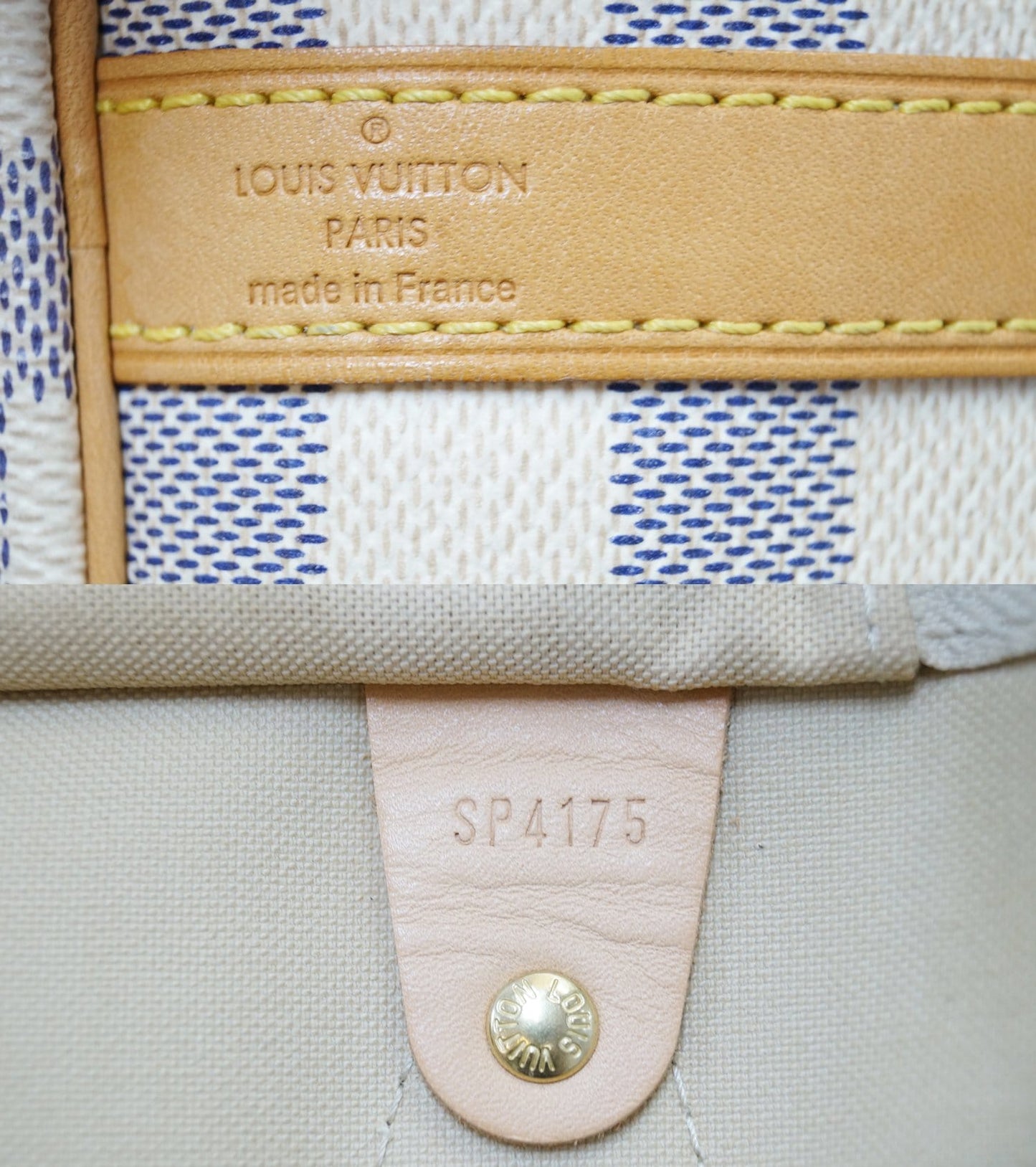 LOUIS VUITTON Speedy 35 Damier Azur  Bandouliere Shoulder Bag