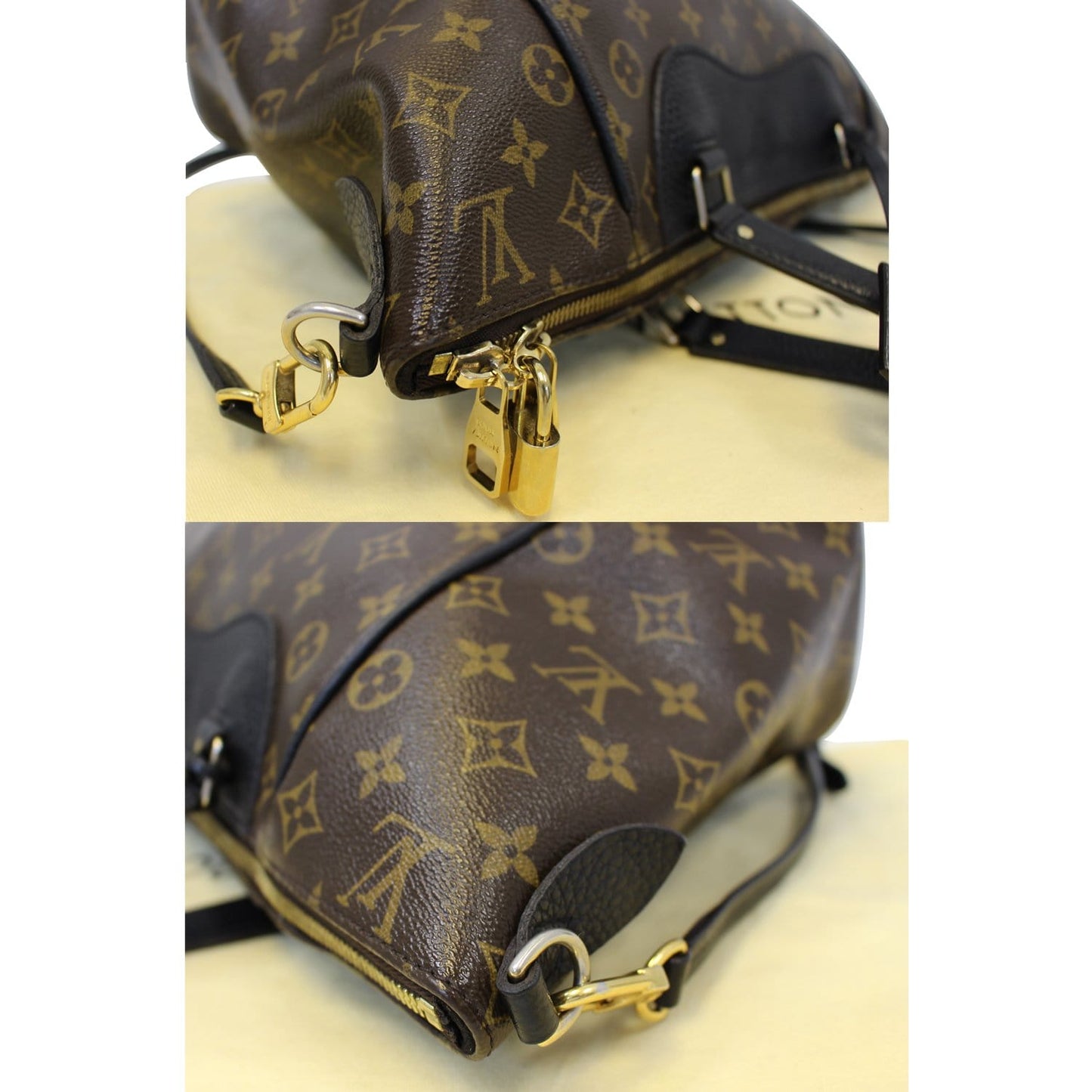 LOUIS VUITTON Estrela NM Monogram Canvas Shoulder Bag Noir Black