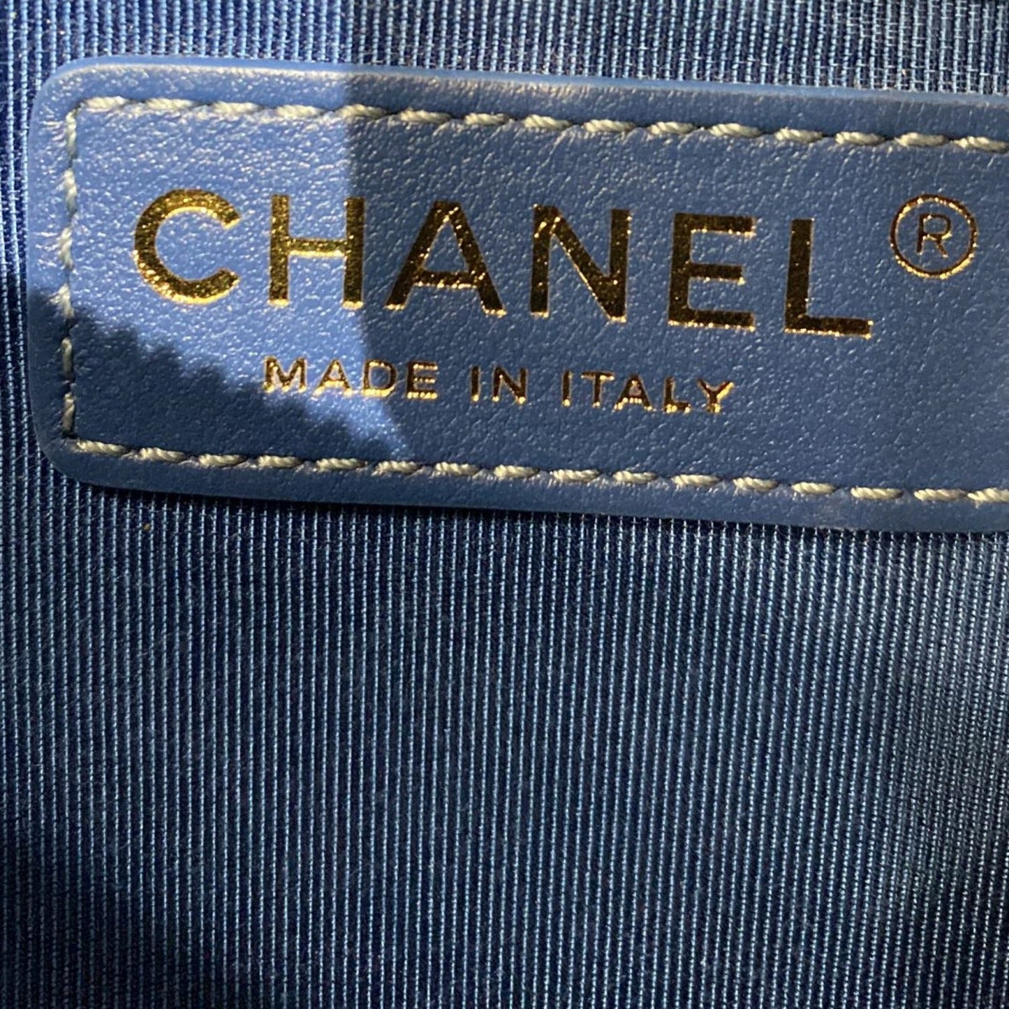 CHANEL Bi Classic Quilted Lambskin Leather Waist Bag Blue