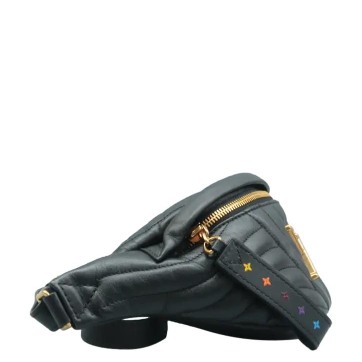 LOUIS VUITTON New Wave Quilted Leather Bumbag Black