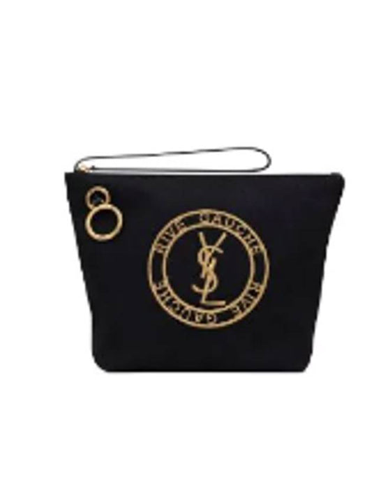 Luxury Saint Laurent Trending 2025 Rive Gauche Pouch Bag Black