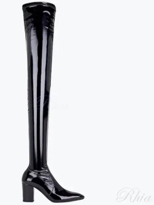 Luxury Saint Laurent Trending 2025 Betty Over The Knee Long Boots Black