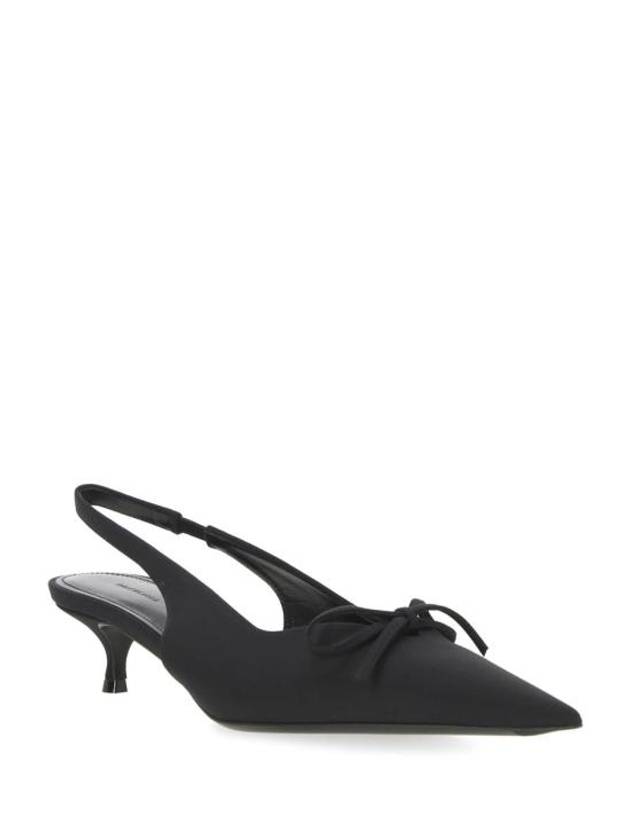 Luxury Balenciaga Trending 2025 Knife Bow Slingback Heel Black