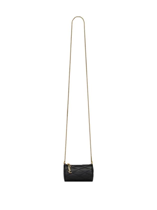 Luxury Saint Laurent Trending 2025 Micro Sade Tube Lambskin Shoulder Bag Black