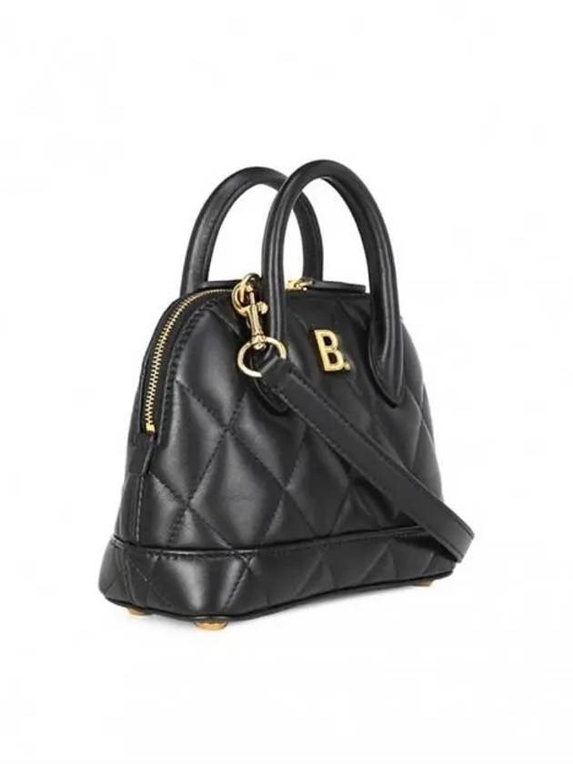 Luxury Balenciaga Trending 2025 Ville Quilted Leather Top Handle Cross Bag Black