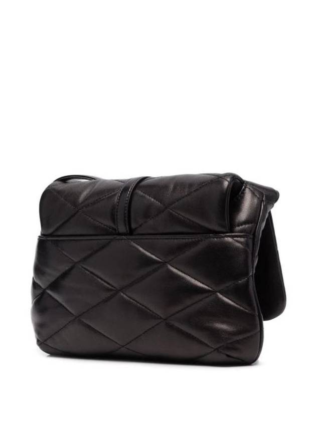 Luxury Saint Laurent Trending 2025 LE 57 Quilted Lambskin Hobo Shoulder Bag Black
