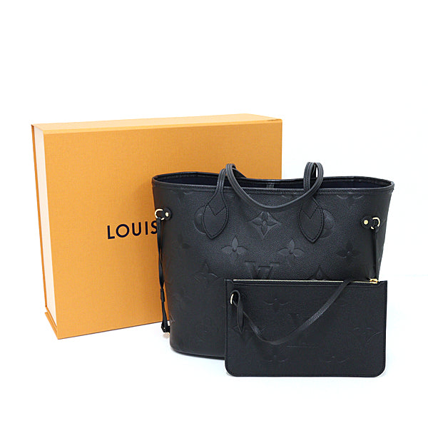 LOUIS VUITTON Tote Bag M45685 Monogram Empreinte, Empreinte leather black Monogram ï¿½E An plant Neverfull MM Women
