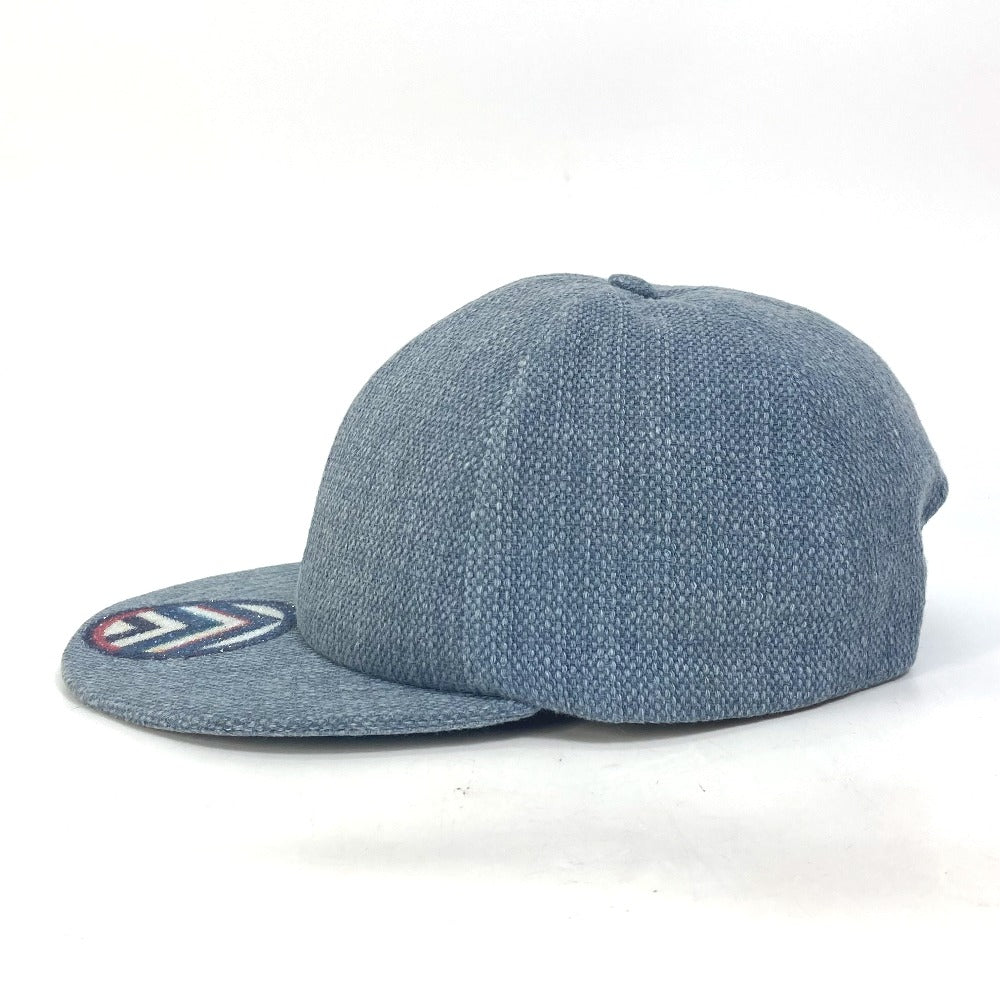 CHANEL cap cotton blue Airline 16Stainless Steel denim beads