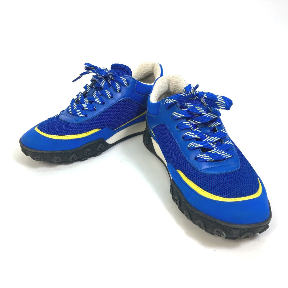 CHANEL sneakers G34086Ã¯Â¿Â½@ Nylon/Leather, Nylon blue CC COCO Mark Women 35