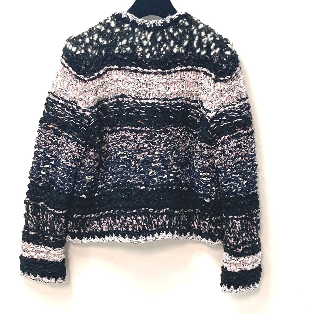 CHANEL Jacket P73552 Wool, Polyester multicolor CC COCO Mark Tweed Pearl Women 34