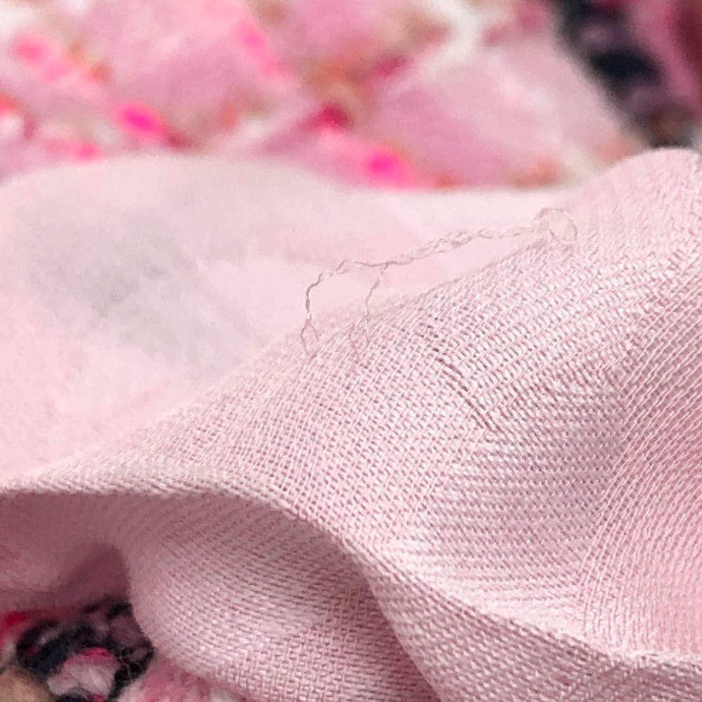 CHANEL Jacket P77302 tweed pink 24S COCO Mark button Women 34