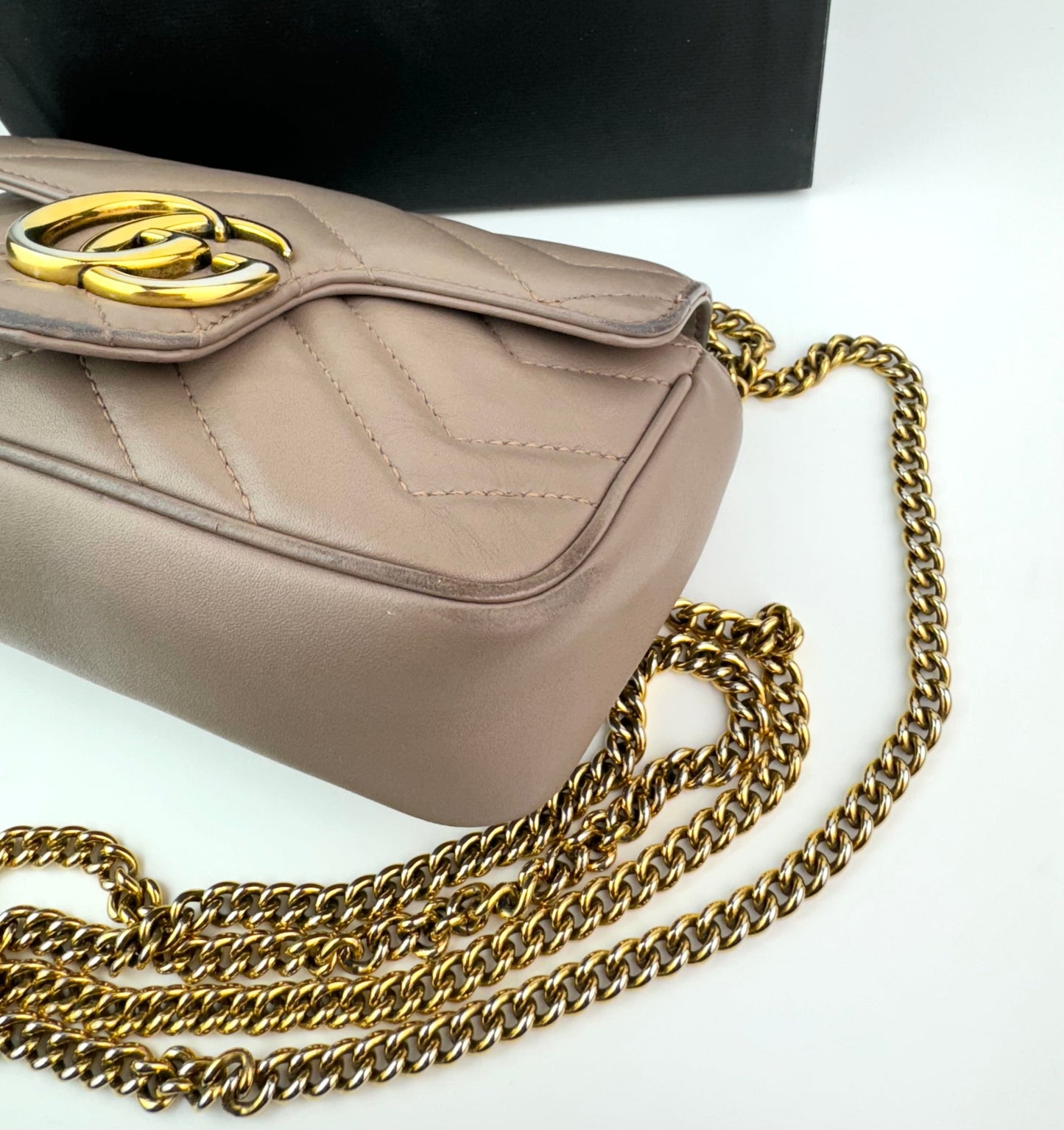 Gucci GG Marmont Super Mini Nude
