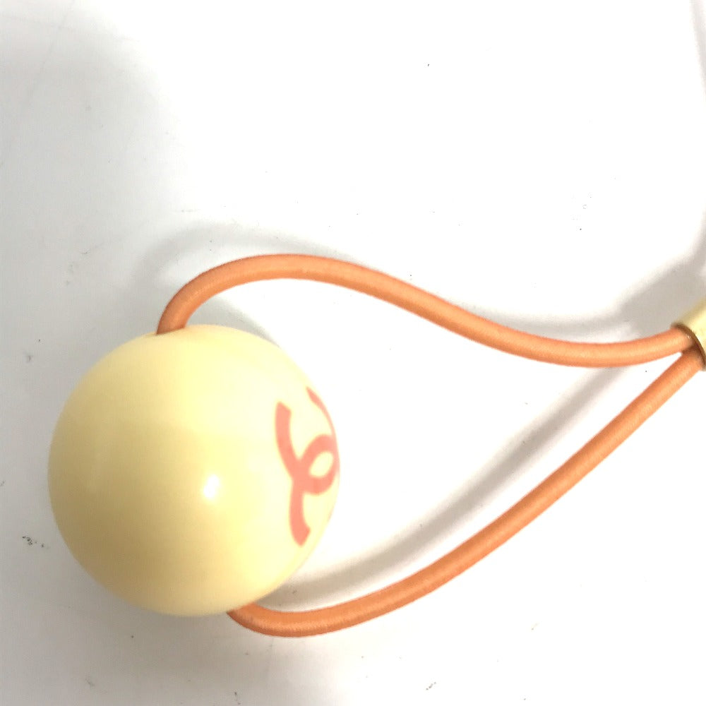 CHANEL Hair rubber plastic pink 02P heart Women