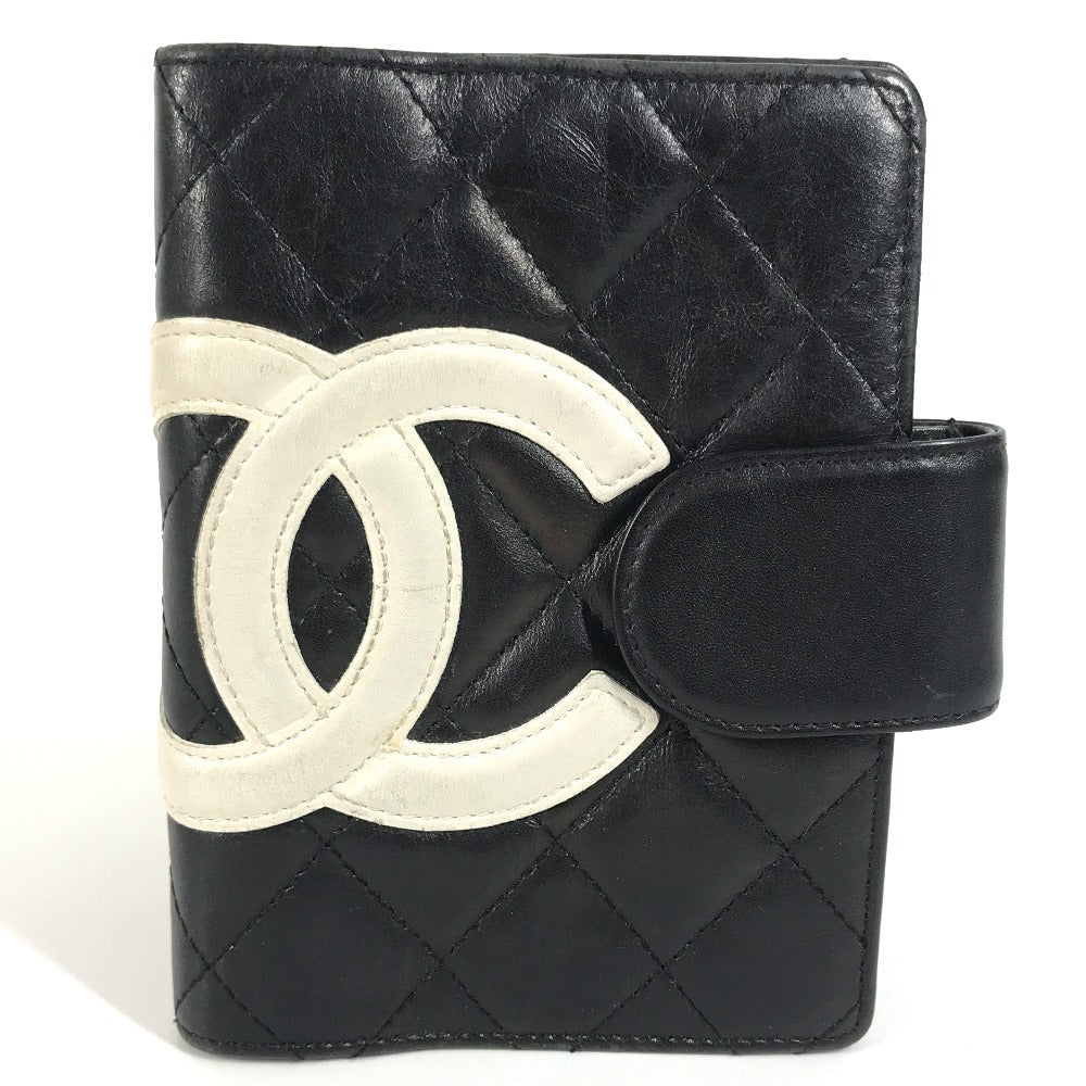 CHANEL Notebook cover A26727 leather black Cambon line CC COCO Mark logo Women