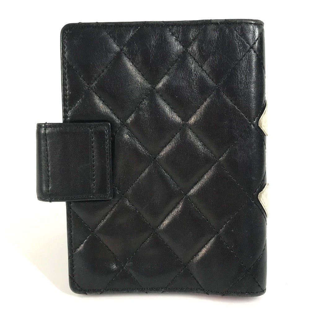 CHANEL Notebook cover A26727 leather black Cambon line CC COCO Mark logo Women