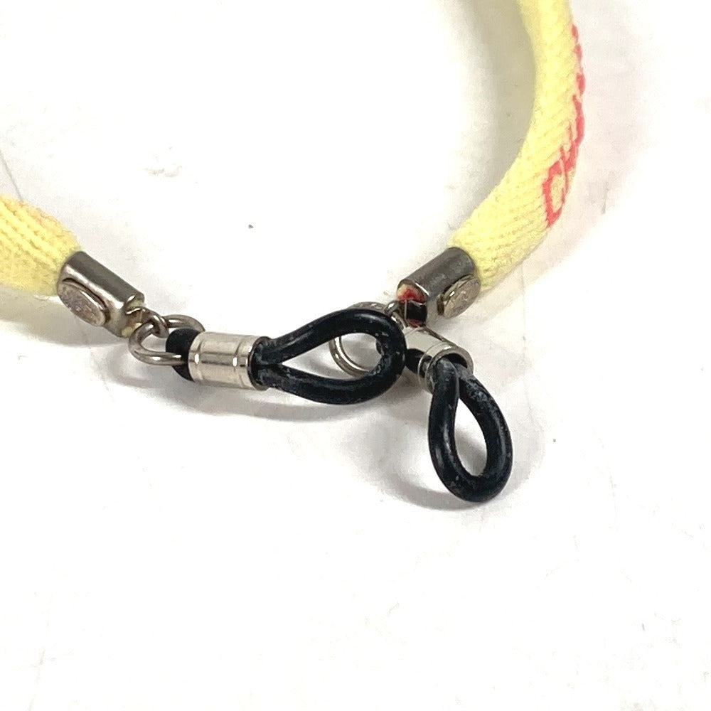 CHANEL strap canvas yellow Eyewear Sunglasses Glasses 00T glass cord glasses strap