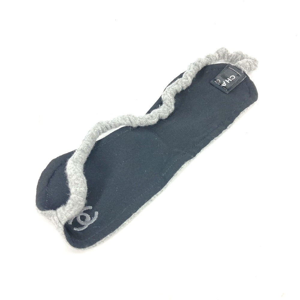CHANEL Other miscellaneous goods silk gray Travel Supplies Sleep Supplies CC COCO Mark Eye Mask Women