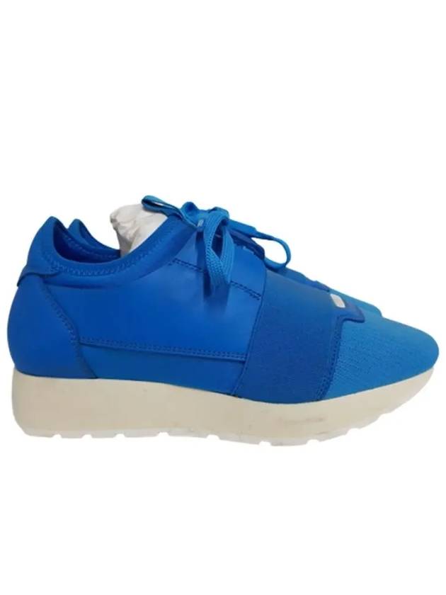 Luxury Balenciaga Trending 2025 Race Low Top Sneakers Blue