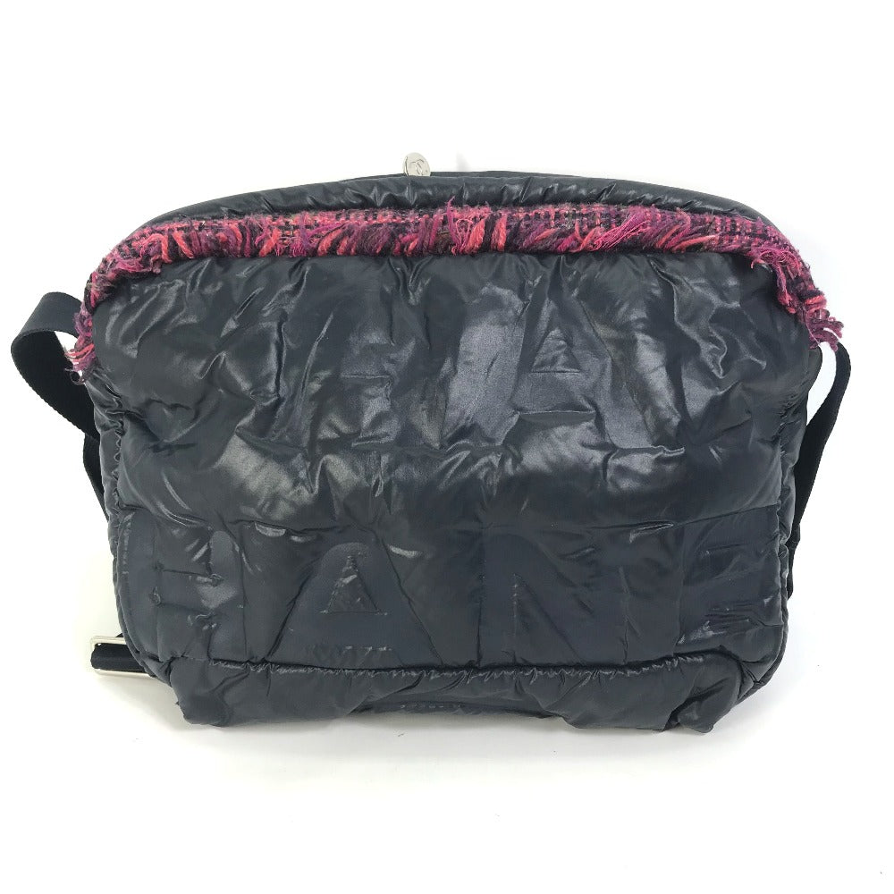 CHANEL Sling bag A57586 Nylon, Tweed Navy Shoulder Bag Coconeige Women