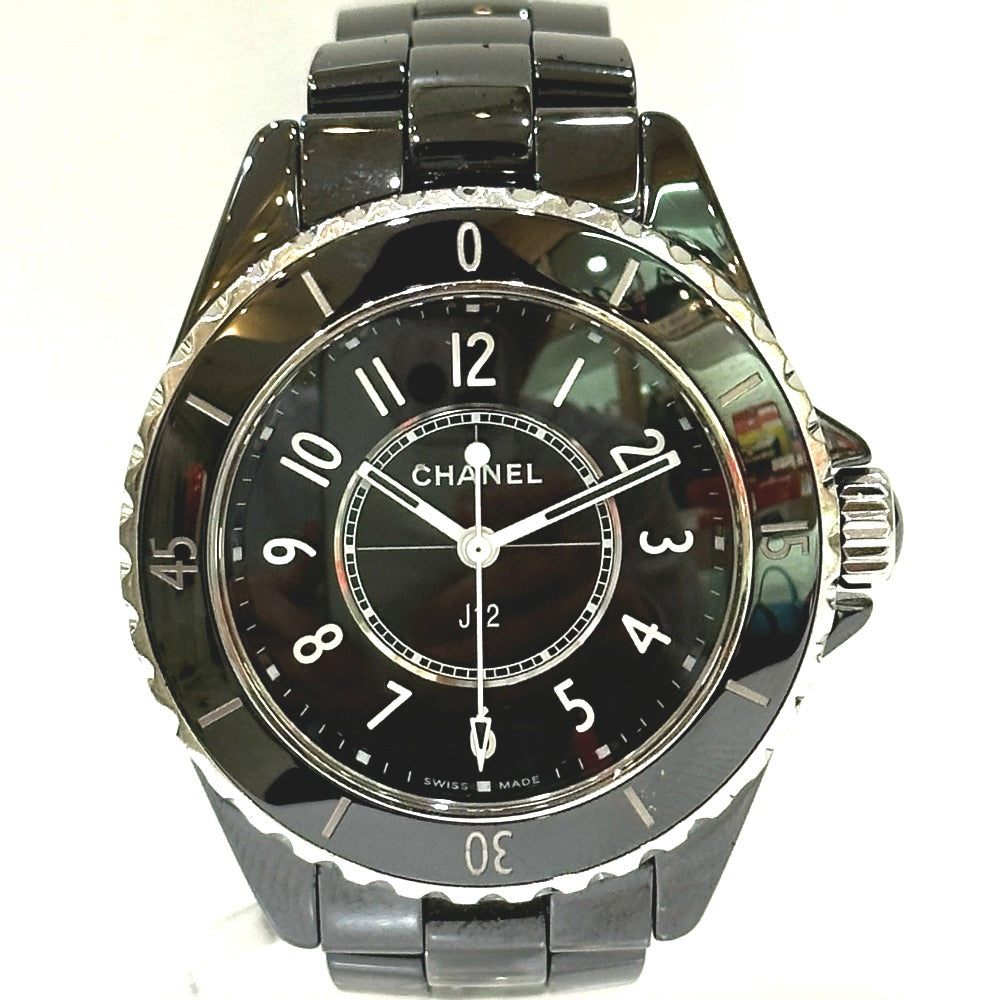 CHANEL Watches Quartz H5695 ceramic black J12 Ladies Watch black dial