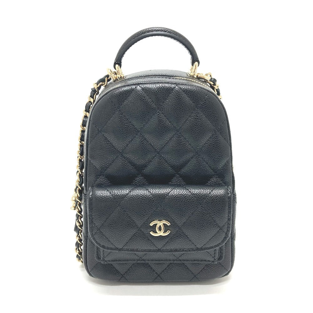 CHANEL Backpack AP3753 Caviar skin black Matrasse Timeless classic