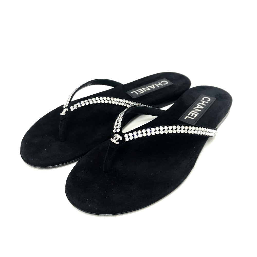 CHANEL Sandals G46205 rubber black 25C 2024/25 Cruise Collection Women 37 C