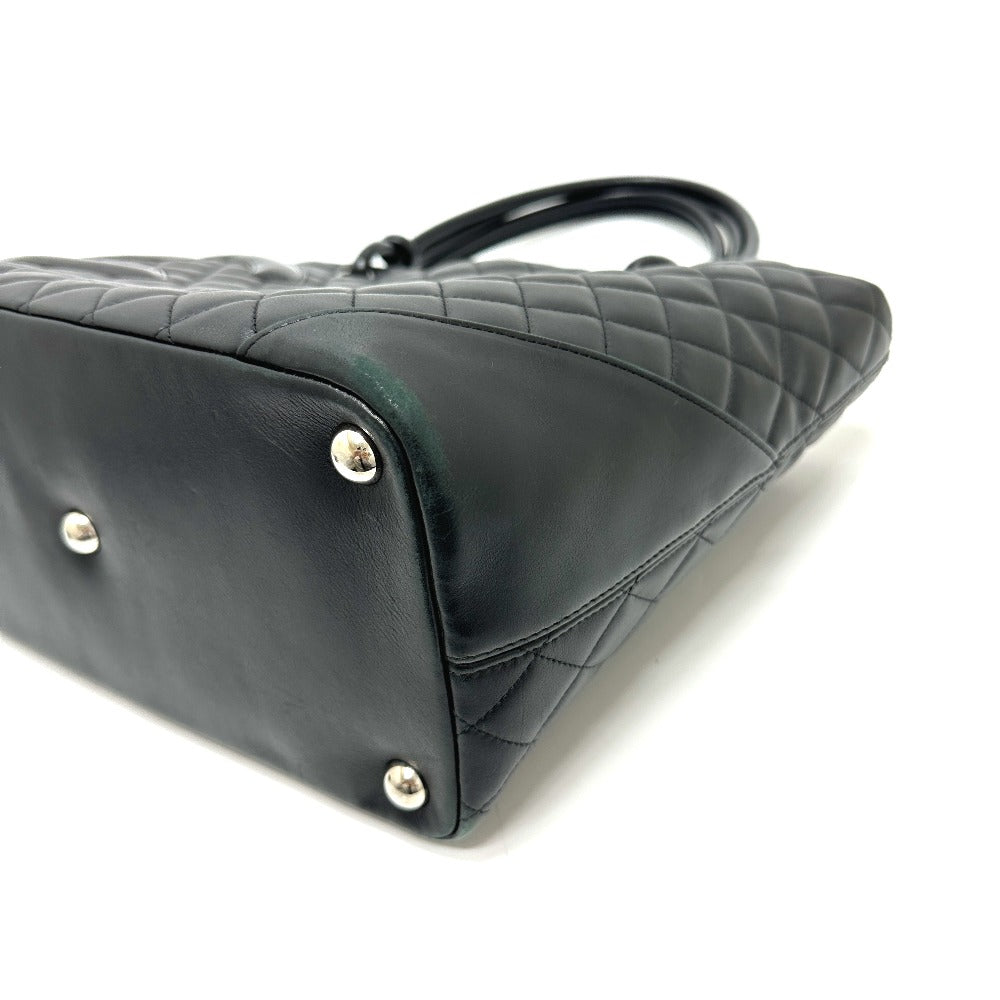 CHANEL Tote Bag A25169 Lambskin, Patent Leather black Matrasse Cambon Line