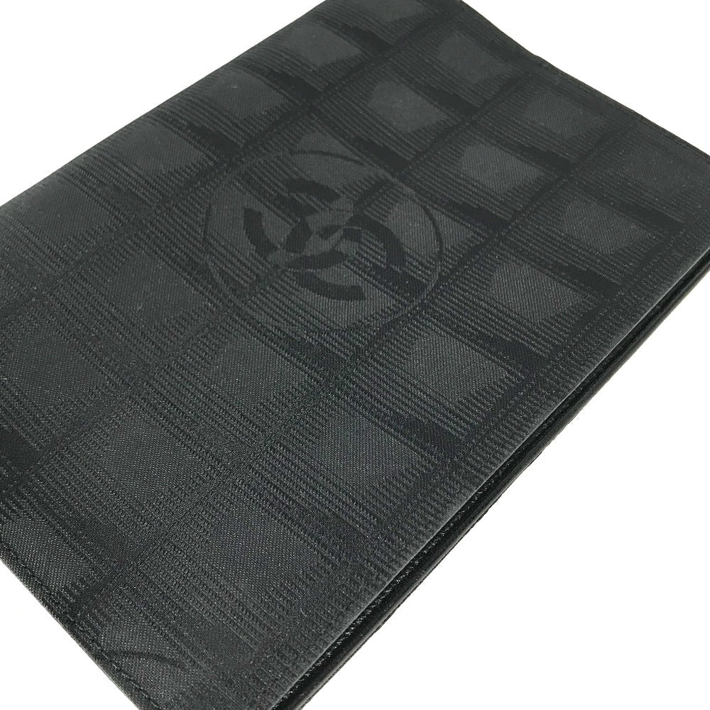 CHANEL Notebook cover Nylon black New travel line logo Women