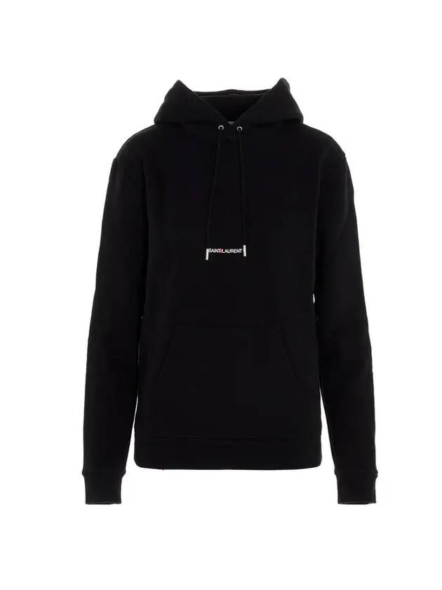 Luxury Saint Laurent Trending 2025 Signature Logo Hooded Top Black