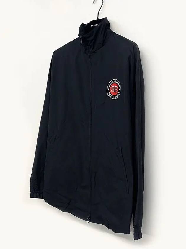 Luxury Balenciaga Trending 2025 High Neck Logo Zip-up Jacket Black