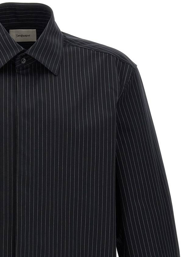 Luxury Saint Laurent Trending 2025 Luxury Saint Laurent Trending 2025 Cassandre Striped Shirt Clothing