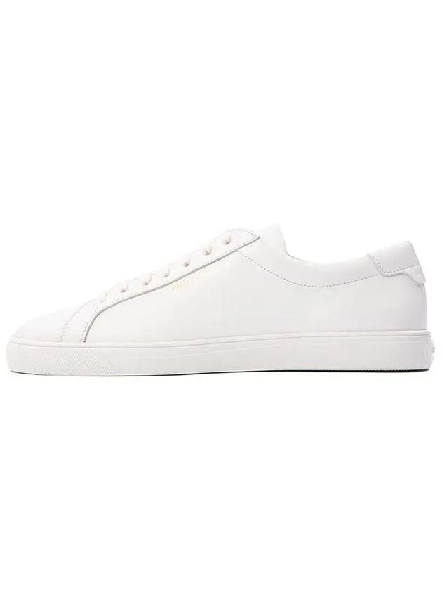 Luxury Saint Laurent Trending 2025 Men's Andy Leather Low Top Sneakers White