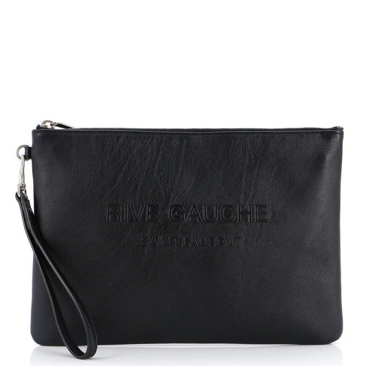 Luxury Saint Laurent Trending 2025 Rive Gauche Pouch Leather