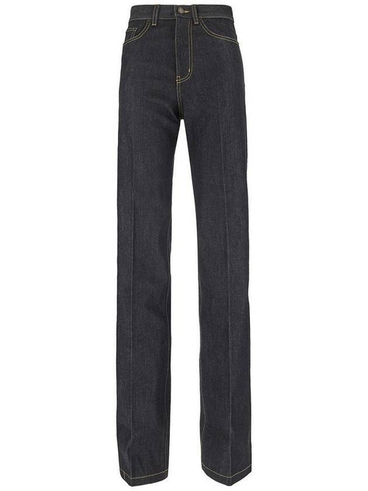 Luxury Saint Laurent Trending 2025 Clyde Flared Straight Jeans Black