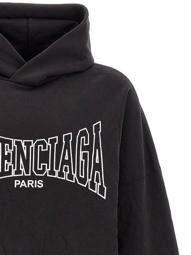 Luxury Balenciaga Trending 2025 Paris Logo Print Hoodie Black