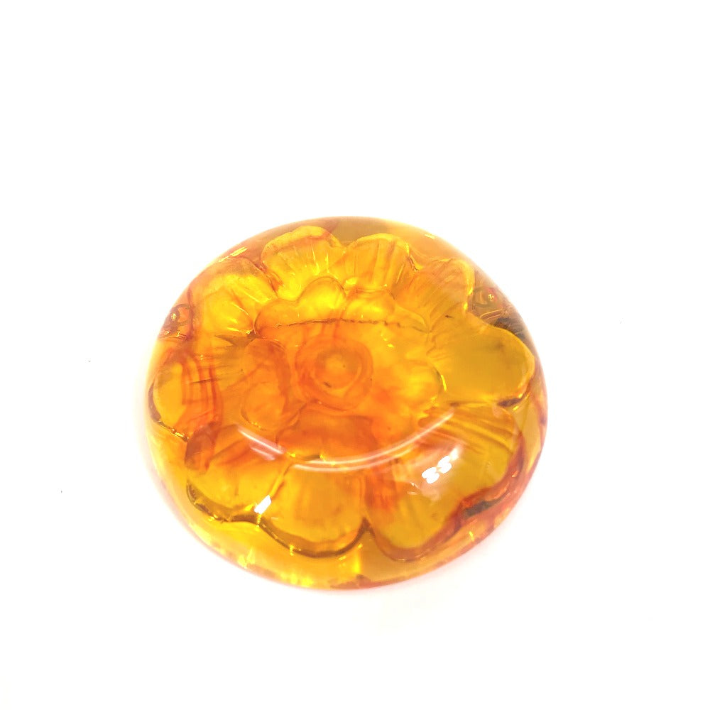 CHANEL Brooch plastic Orange Brand accessories 96A camellia Women