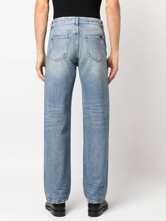 Luxury Saint Laurent Trending 2025 Long Extreme Lake Medium Baggy Jeans Blue